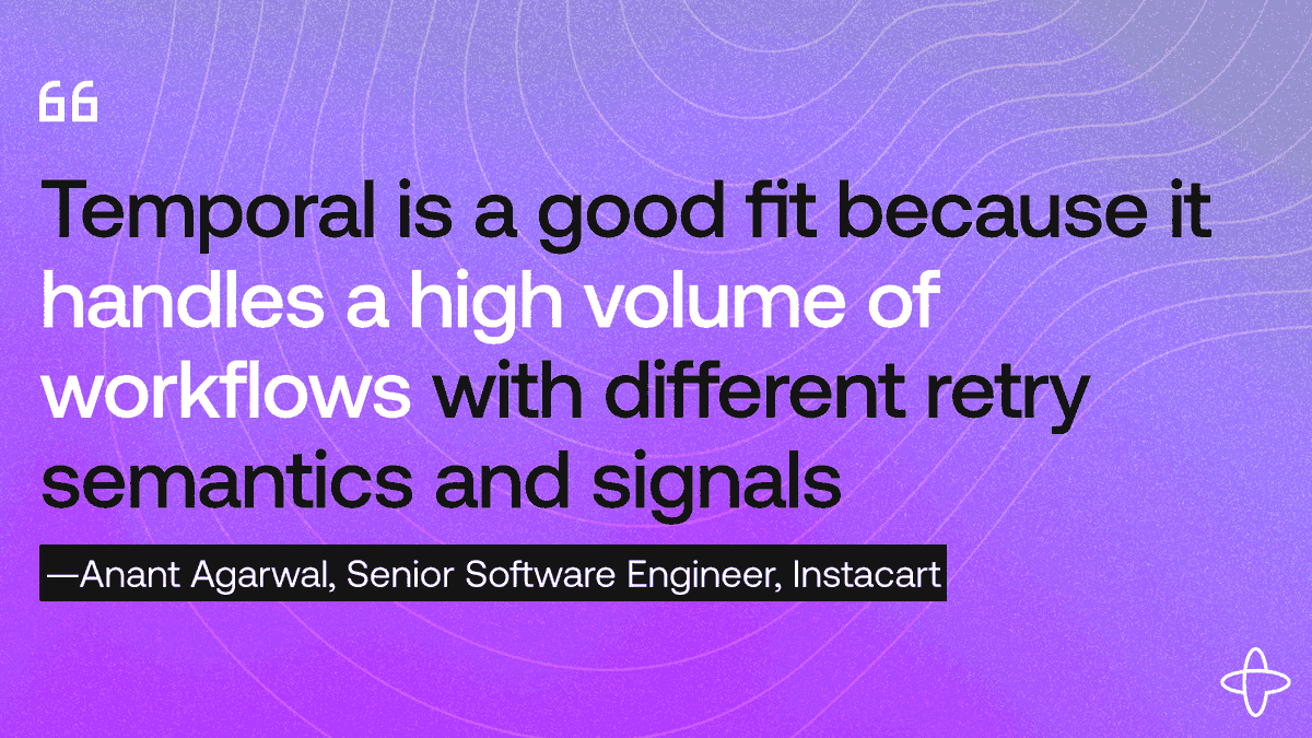 This week, we’re celebrating our users and the power of Temporal! Both of which are showcased best in this quote from the team at Instacart. Check out their case study here 👉 temporal.io/in-use/instaca…