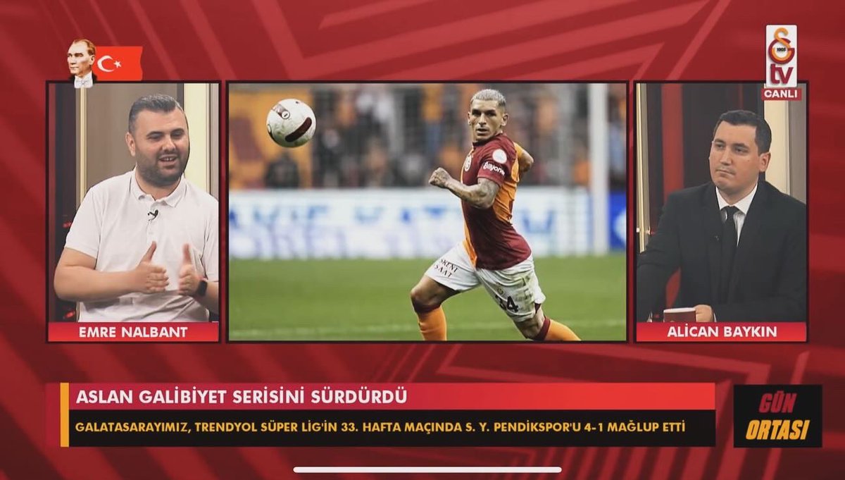 Her zaman rahatlıkla anlattığım saha içi konular, Galatasaray Kulüp televizyonunda olunca ekstra keyifli ve farklıydı.

Attığım her adımda desteğini dağ gibi sağladığı için dostum @burhancanterzii ve tüm @GSTV ailesine çok teşekkür ederim.

Umarım izlerken keyif almışsınızdır.