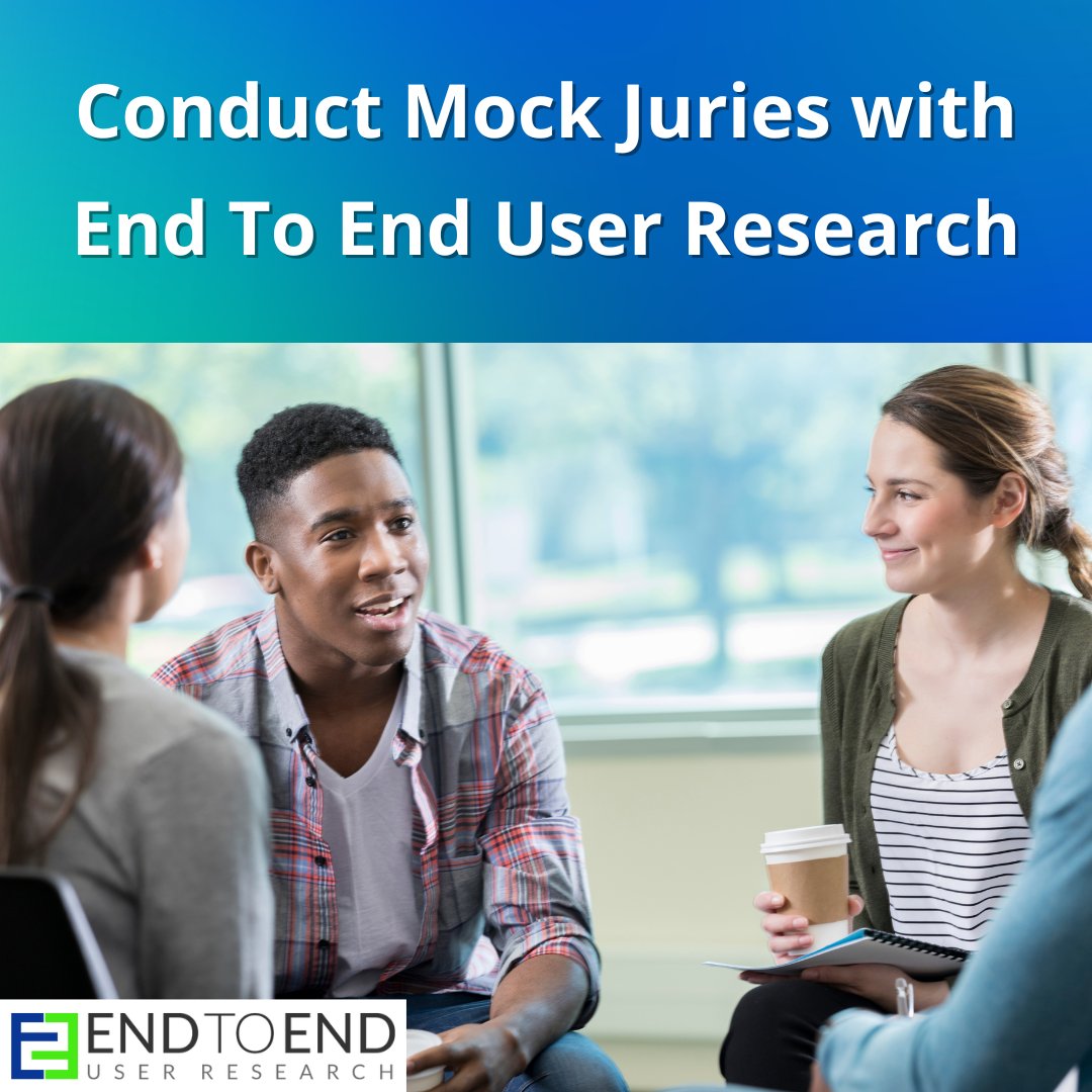 Conducting mock jury trials provides invaluable insights into the potential outcomes of real cases, offering attorneys an opportunity to refine their trial strategies and arguments.

Get started today with End To End User Research on your next mock jury research study.