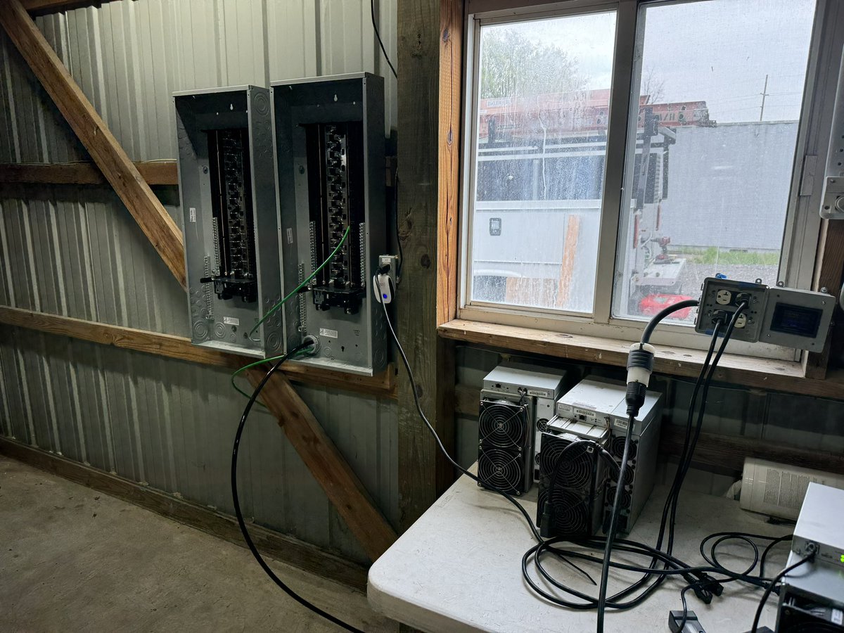 Power upgrade coming to BBT East for our new test and repair bench. Another 320A continuous. LFG! #bitcoin #btc