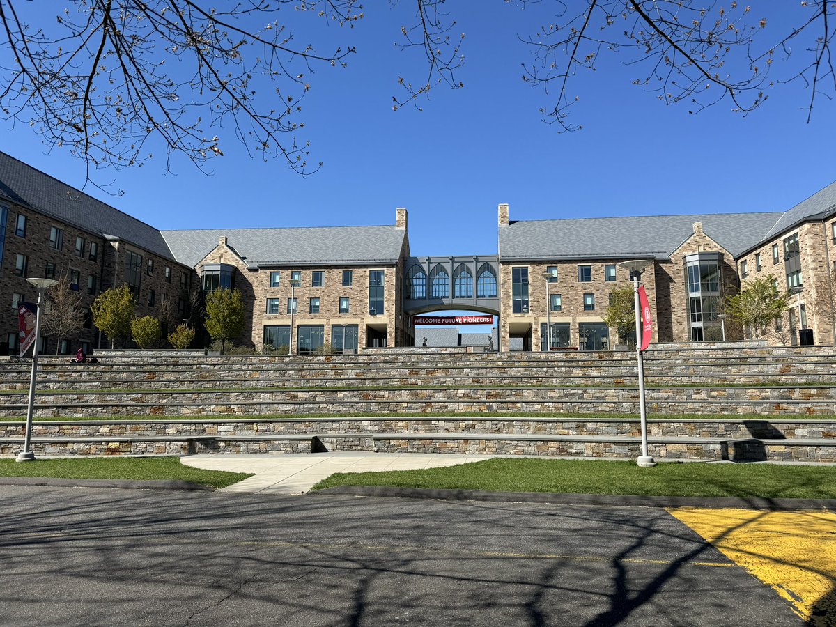 Beautiful day to see Coach Clark and the SHU campus. @connor_hudak #SHU #pioneers #wrestling