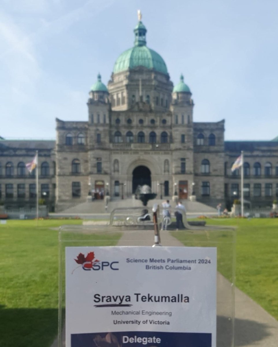 Super exciting day ahead @BCLegislature. Looking forward to the conversations with the Ministers about @sciencepolicy and evidence-based decision making at the Provincial level! #ScienceMeetsParliament #ScienceMeetsParliamentBC
@MechanicalUvic @uvic