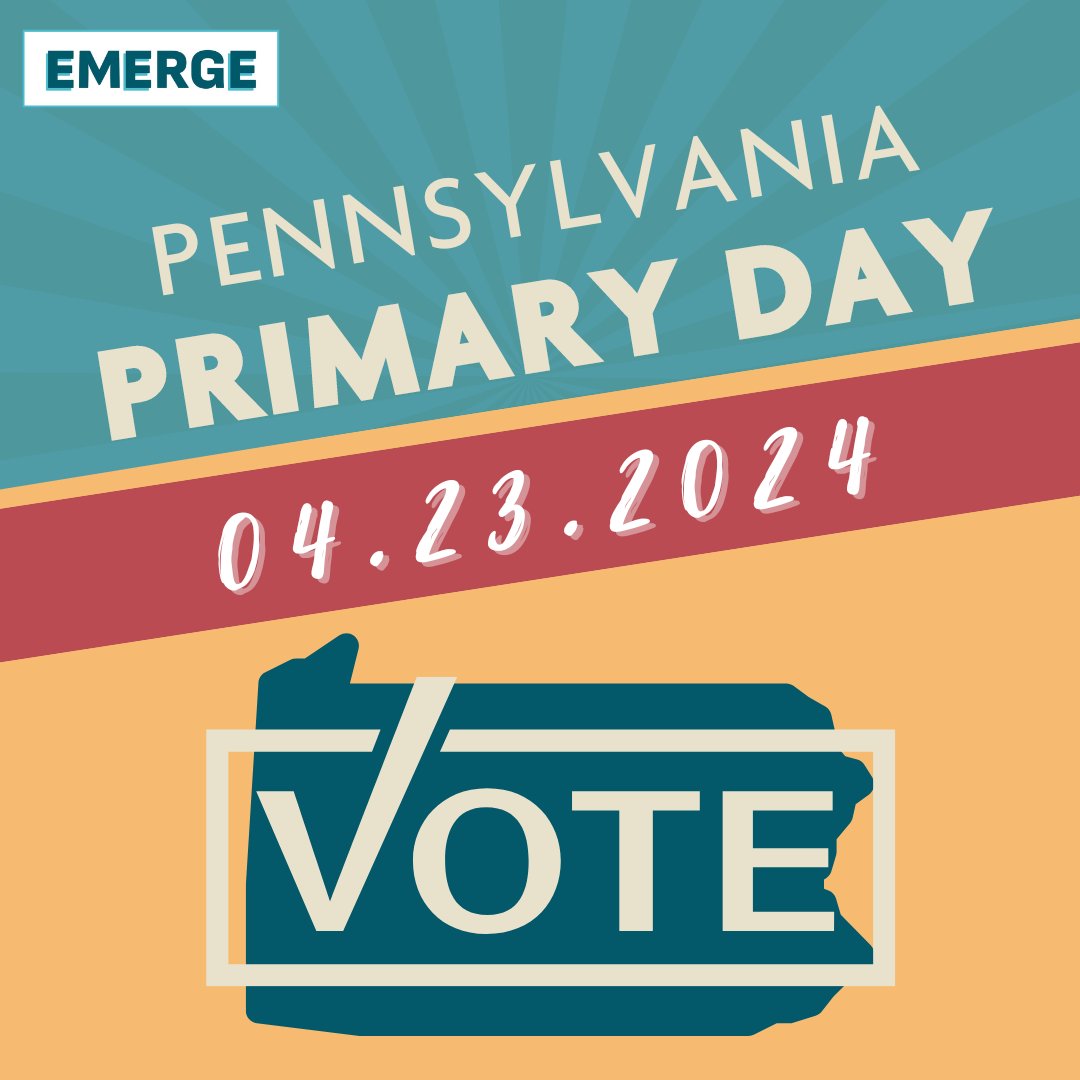 Pennsylvania! the time has come...it's primary day! Get out there and vote for quality representation up and down the ballot. Wondering where to find information on voting? Check out vote.pa.gov!