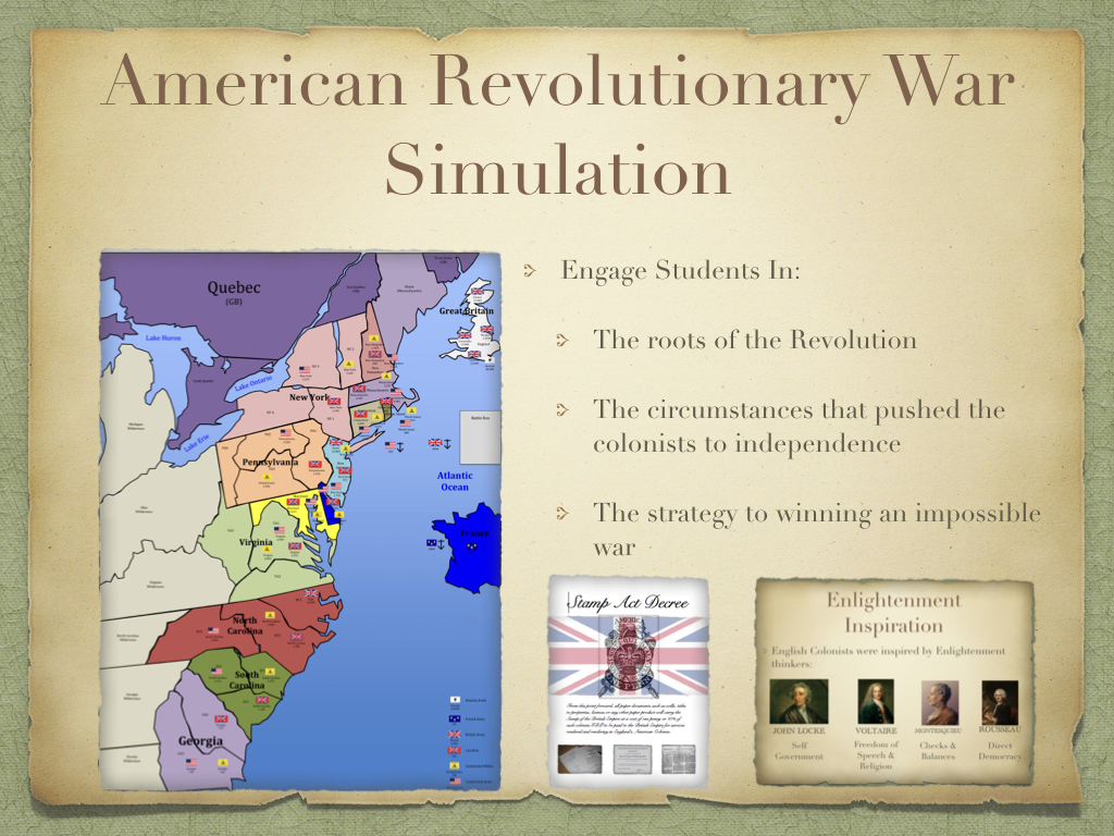 Grab your student's interest in the #AmericanRevolution with this Interactive #SocialStudies Activity! historysimulation.com/american-revol…