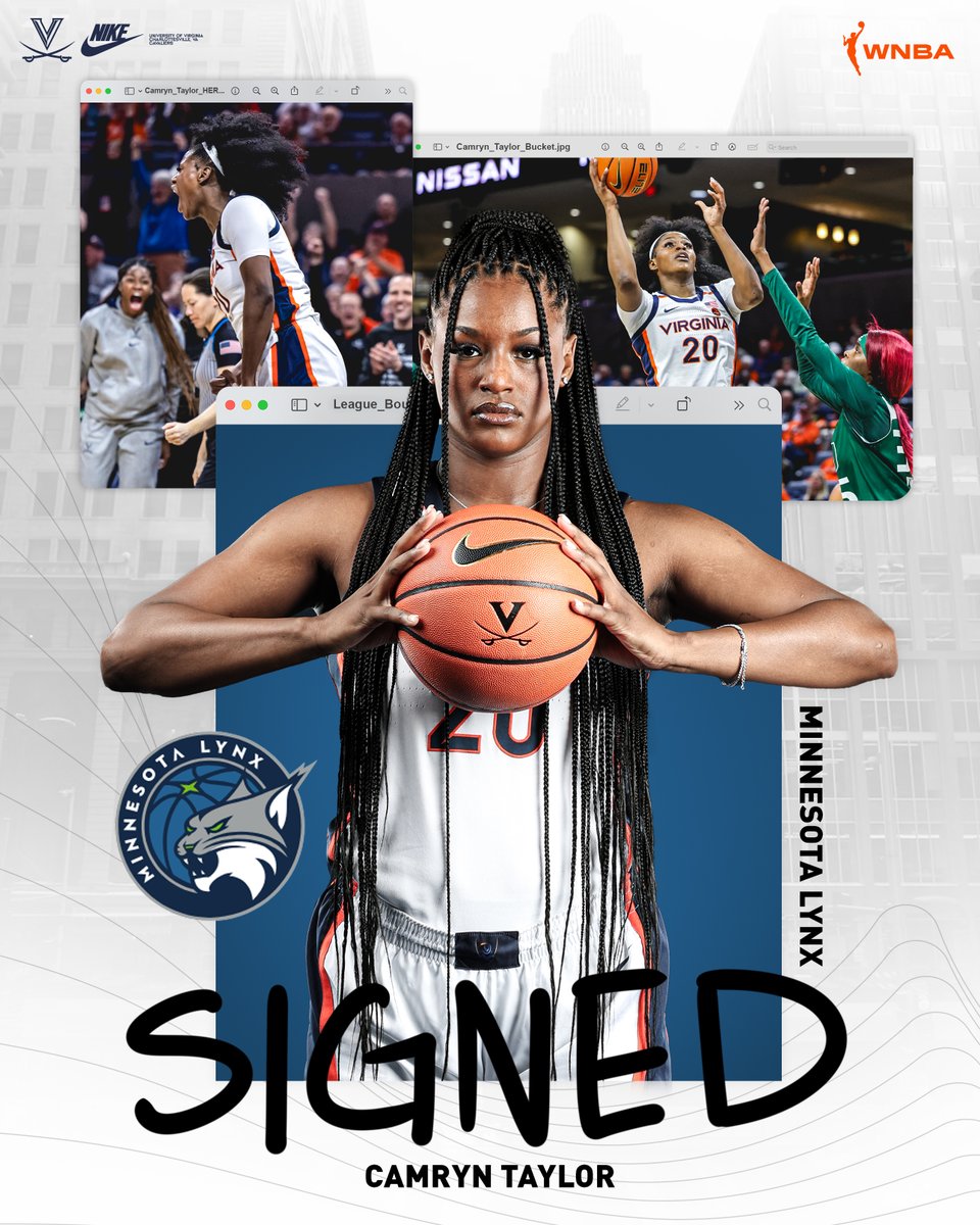 𝗟𝗘𝗔𝗚𝗨𝗘 𝗛𝗘𝗥 👑 @cam_24tay is @WNBA bound! She has signed a training camp contract with @minnesotalynx 🙌 📰 wahoowa.net/3JwLJqI #GoHoos🔸⚔️🔹