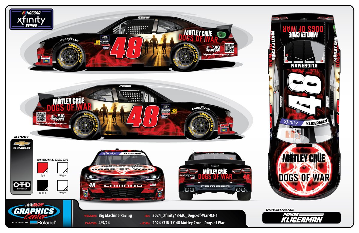 The Monsters Of Rock at the Monster Mile! Big Machine Racing and Mötley Crüe will take to the Dover Motor Speedway “Monster Mile” this weekend as Big Machine Label Group releases their new song “Dogs Of War,” the first single from their new album coming this Fall.