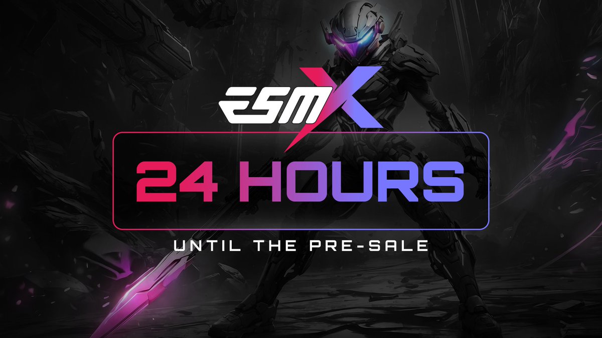 esmx_official's tweet image. 24 hours to go. 

🪂 Like + RT + tag 2 friends to participate in the ongoing $20k Airdrop!