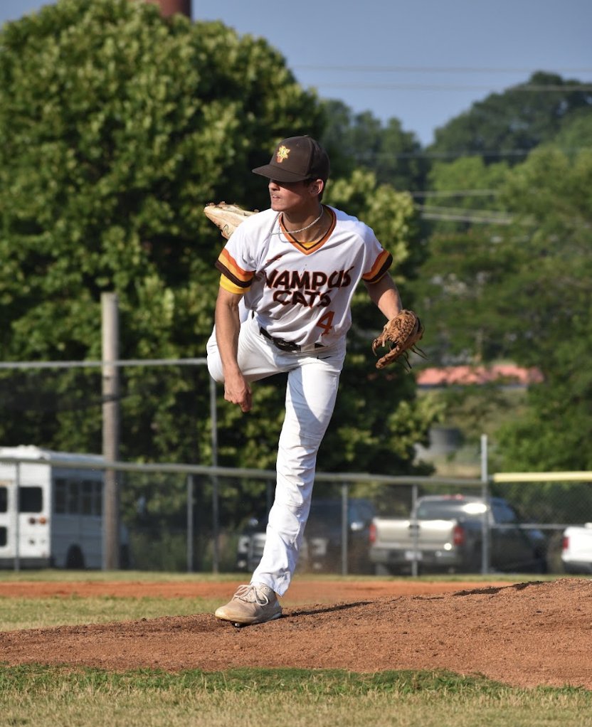gowampuscats's tweet photo. SIGNINGS: The Wampus Cats are excited to welcome back Southern Wesleyan University pitcher Garrett Swink for this summer! 

Garrett is from Albemarle and played his high school ball at South Stanly @SwinkGarrett https://t.co/npBEEWwymc