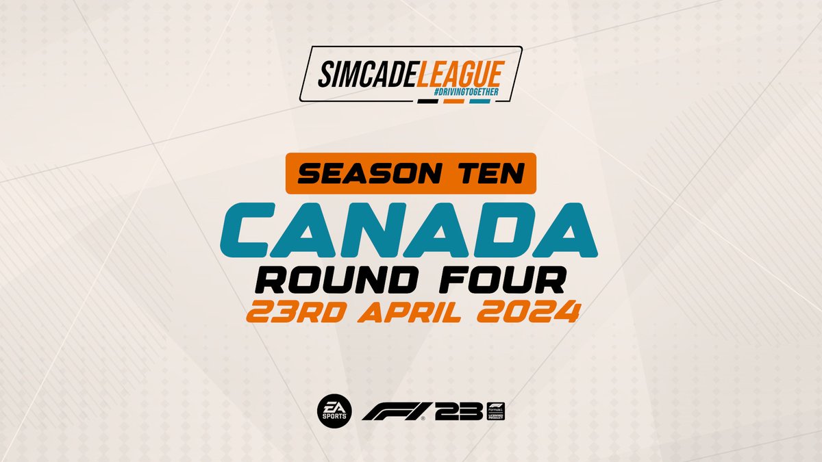 Canada awaits the SimcadeLeague drivers tonight, with SamyJote winning 3 out 3 so far this season.  Can he be beat?

Watch live commentary from 7.15pmUK
twitch.tv/simcadeleague

#DrivingTogether #f1esports