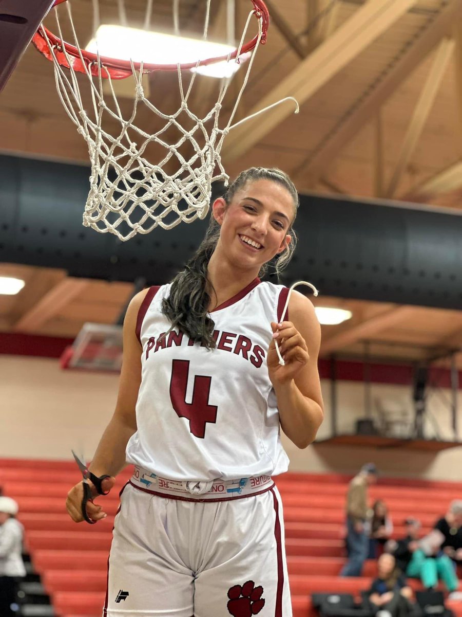 Shout out to our softball team for earning the right to HOST the area tournament this Saturday!! Pictured is Bailey Houston. She starts at catcher for the Panthers and will be returning next season at guard for us. Bailey is an elite defender!! #LTW