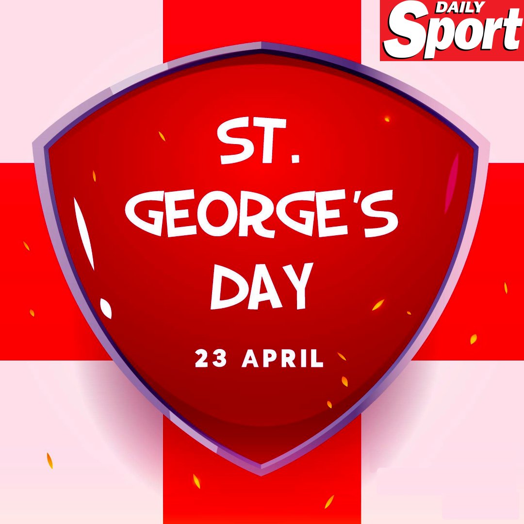 Happy St.Georges Day to all our loyal Sport Readers from us all here at #TeamDailySport #StGeorgesDay #HappyStGeorgesDay #DailySport #TheSport #MidweekSport #TuesdaySport