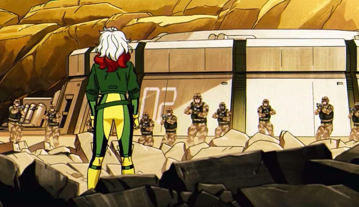 her smirk at the soldiers right before she destroys them all oh i need her