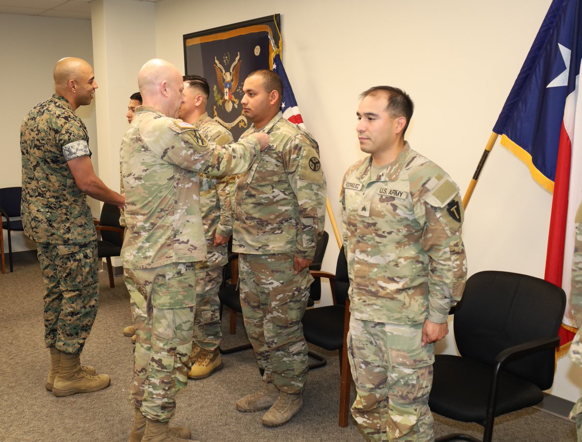 Six Texas Guard Soldiers were recognized by JTF North Commander Maj. Gen. Matthew D. Smith for extraordinary bravery when a helicopter crashed in La Grulla, Texas. Their decisive actions saved one Soldier's life and exemplified the highest values of the Armed Forces.