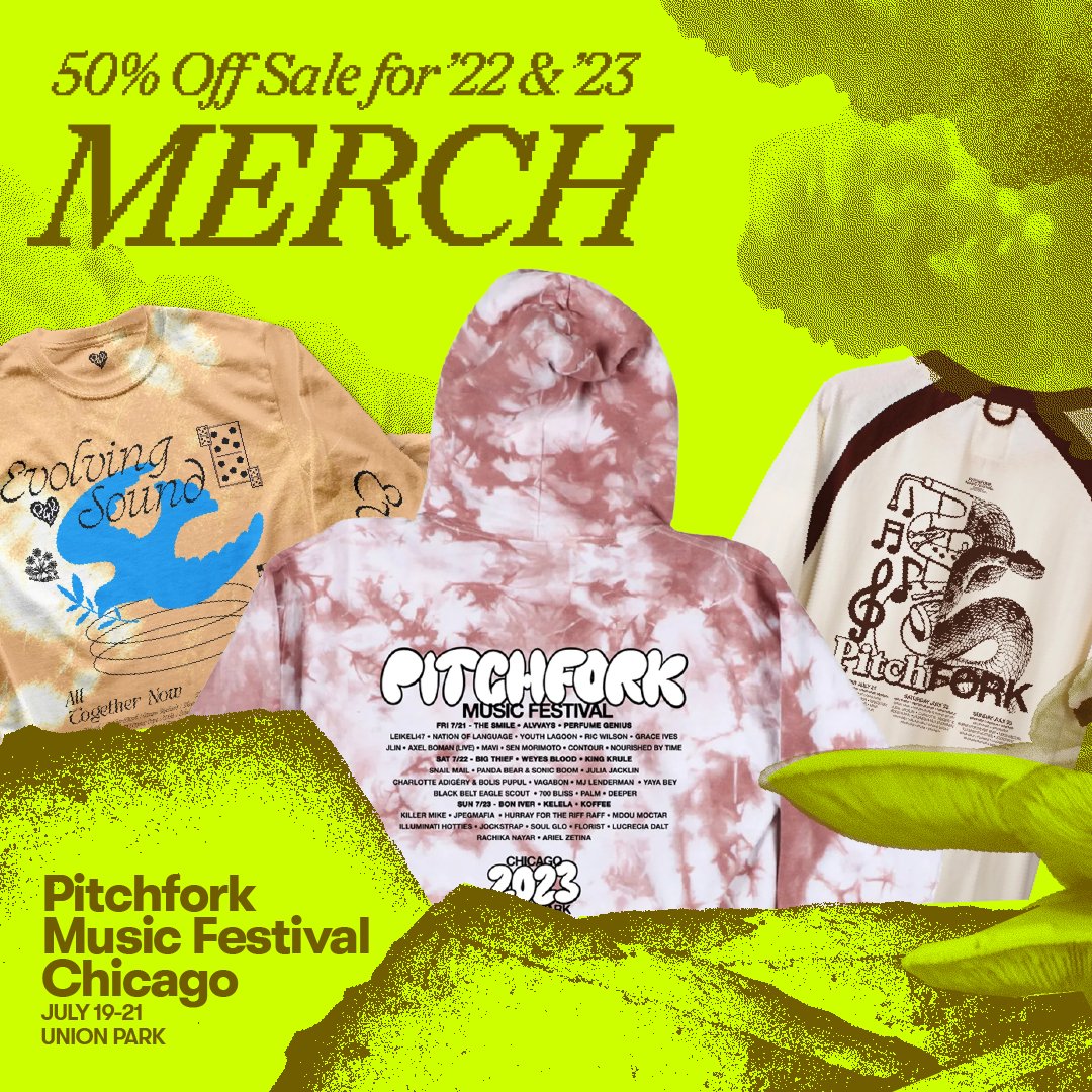 Hey #P4kFest superfans and style icons, all 2022 and 2023 festival merch items are 50% OFF RIGHT NOW! Check out options here before they're gone: p4k.in/TbhhEIZ And stay tuned for 2024 merch as we get closer to the fest👀👀