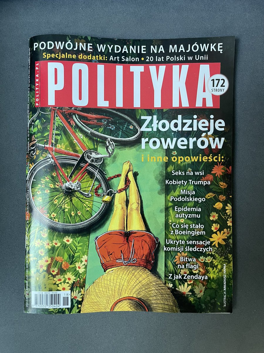 @Polityka_pl już dostępna w wersji cyfrowej, od jutra w kioskach całego kraju. Do tego numeru miałem zaszczyt i przyjemność zrobić aż dwie ilustracje. W tym okładkową 🤝☺️ #ilustracja #nowapolityka #polityka #wybory #rower