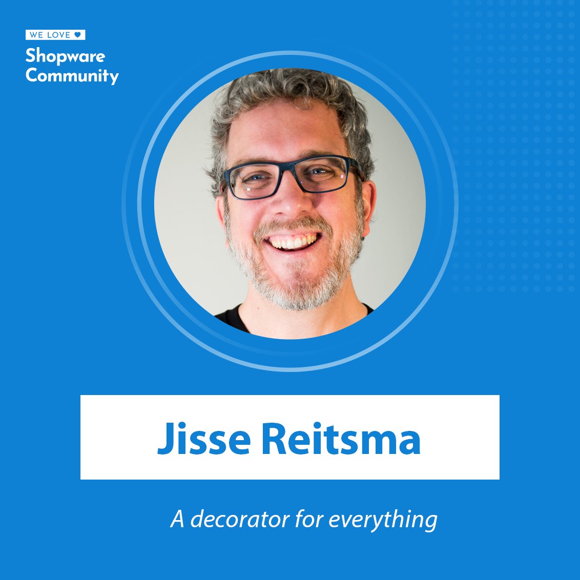 🔵🔵🚀🚀 Jisse is an expert in training — and I'm also a great admirer of his work. He talks about decorators: thanks to PSR-11 and #Symfony Dependency Injection component we can easily extend #Shopware. 💙

Read more 👉👉👉 weloveshopwarecommunity.com/interview/jiss…

<a href="/yireo/">yireo</a> <a href="/jissereitsma/">Jisse Reitsma</a>