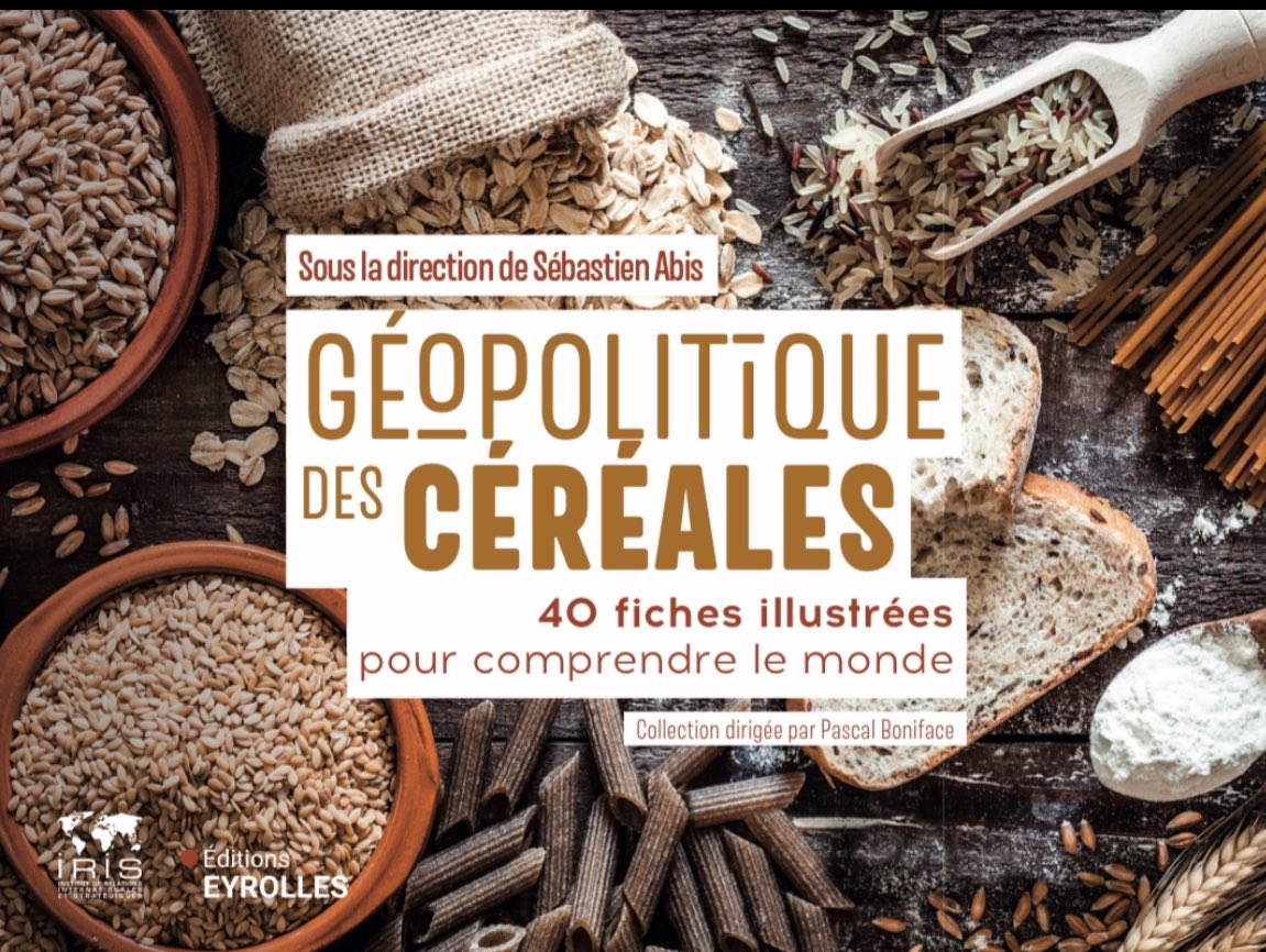 Mon nouveau livre, avec ma super équipe. 40 fiches, 7 auteurs, 1 conclusion: les #céréales (#blé, #riz, #maïs, #orge, #mil) sont centrales dans la #géopolitique de l'agriculture et de l'alimentation ! Tour du monde et voyage culinaire garanti ! Dispo sur shorturl.at/ABHS6