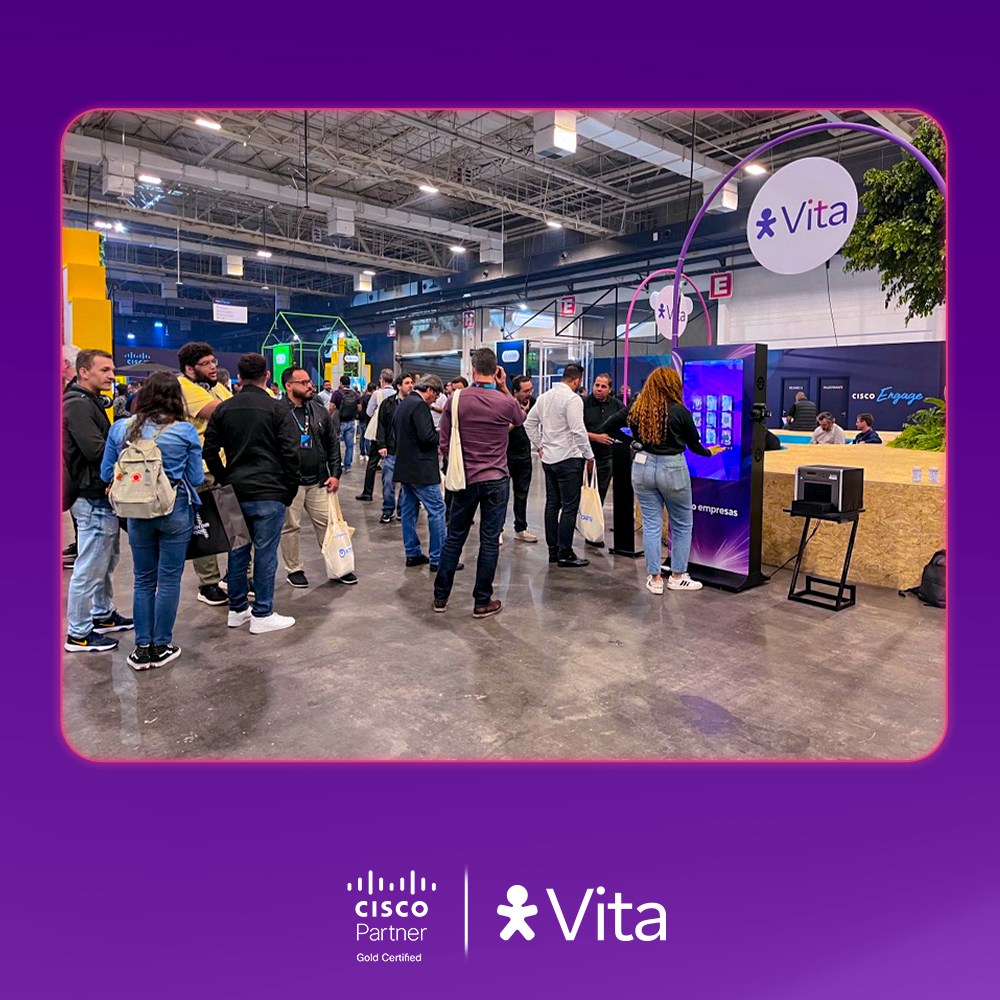 vitait's tweet photo. Aconteceu o Cisco Engage Brasil 2024, um evento que reuniu profissionais de diversos setores da tecnologia para um dia repleto de inovação.
Em conjunto com a Vivo Empresas, estivemos presentes na exposição apresentando soluções que impulsionam a indústria tecnológica no Brasil. https://t.co/XjiW2jcFzw