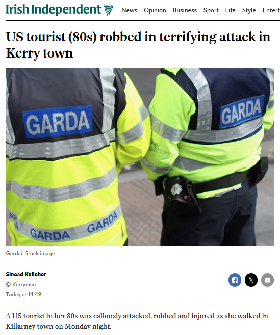 Gone are the days of 'Top Of The Morning To Ya' The Killarney I once knew, with the horses and traps and that feeling of being on holiday in summer. I have brought many American friends, customers and relations to Killarney and Kerry. Gigged many events in the INEC Killarney