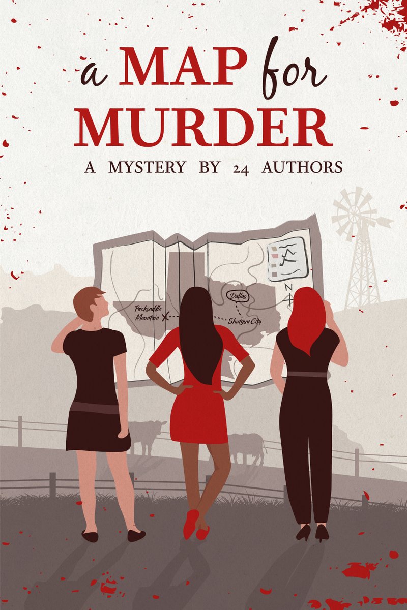 Our fabulous 'group-written' mystery A MAP FOR MURDER!  Written by 24 authors!
amazon.com/dp/1952579171/…
#cozymystery #reading #books #groupwriting