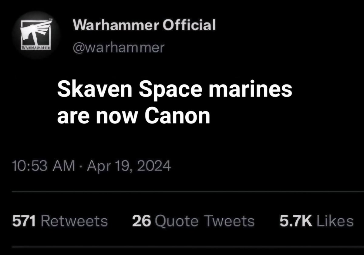 Welp, GW have finally made the best announcement ever.