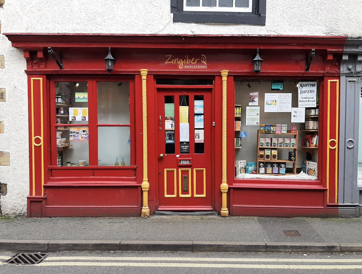 A rather lovely old shop front in #Llangollen from @SlowWaysUK walk from Chirk. @KA_Morrison