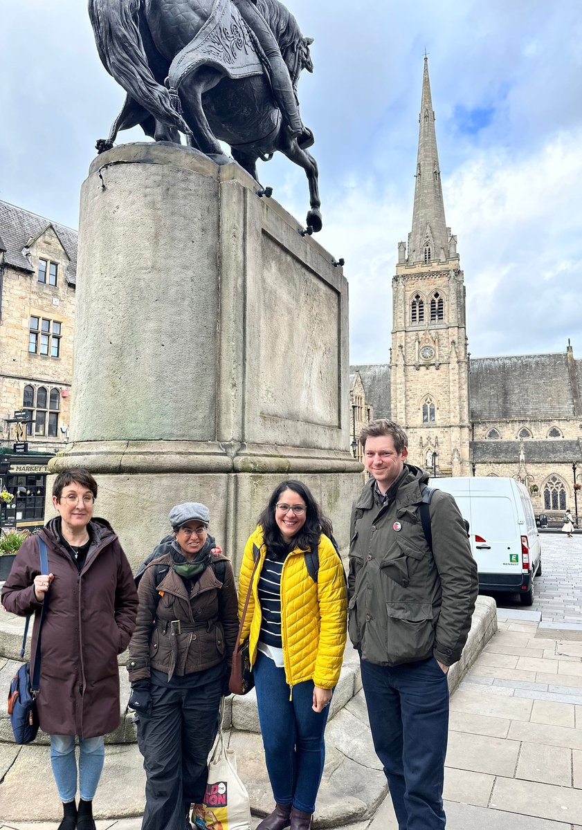 Lovely to host @jhowesuk @DurhamIAS for talk on how the early EIC used pamphlets & artworks to “control the narrative” abt its image to serve its profiteering interests- a window into early modern propaganda tactics, with such resonance in the present! @NESouthAsia @durham_uni