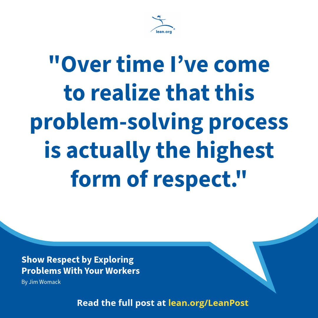 LeanDotOrg's tweet photo. Over time I’ve come to realize that this problem-solving process is actually the highest form of respect, says Jim Womack.
Read more from Jim Womack: https://t.co/bOrUoDPAtt
#LeanLeadership #EnterpriseTransformation #LeanTransformation https://t.co/P7n7tICuu6