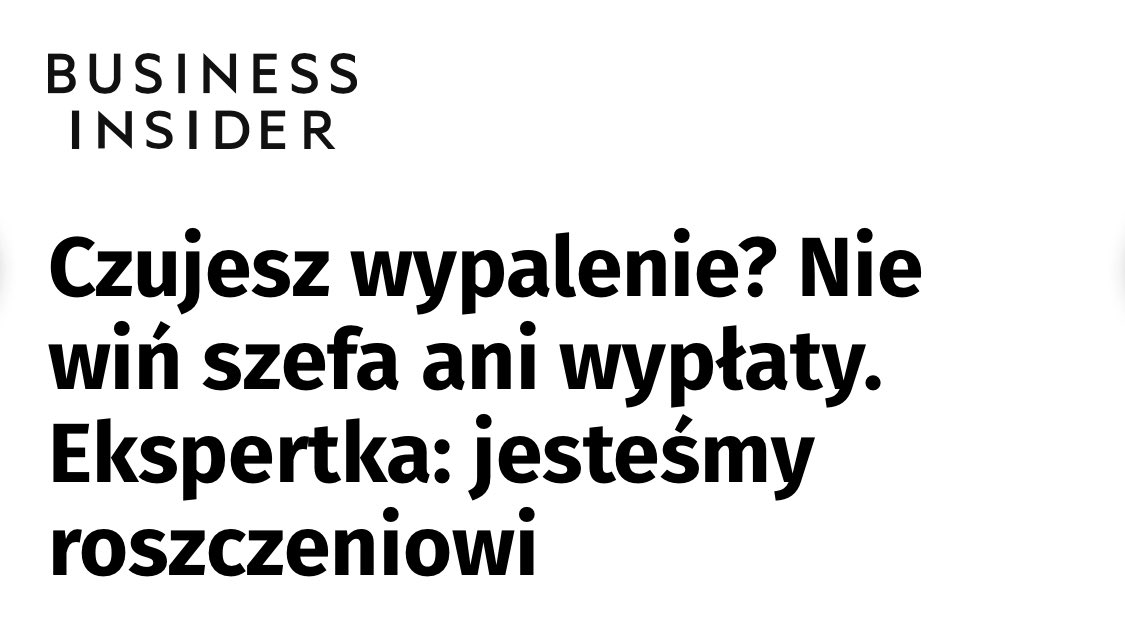 jaki proces myślowy tu się wydarzył i w czym ta Pani jest ekspertką?