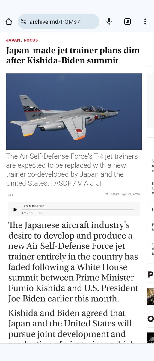 Kishida was forced into making a jet fighter project with the US, originally meant to be domestically produced. It was so that some of profits can go to US and create American jobs and appear better to Biden. What more proof do you need US profits from remilitarisation in Japan