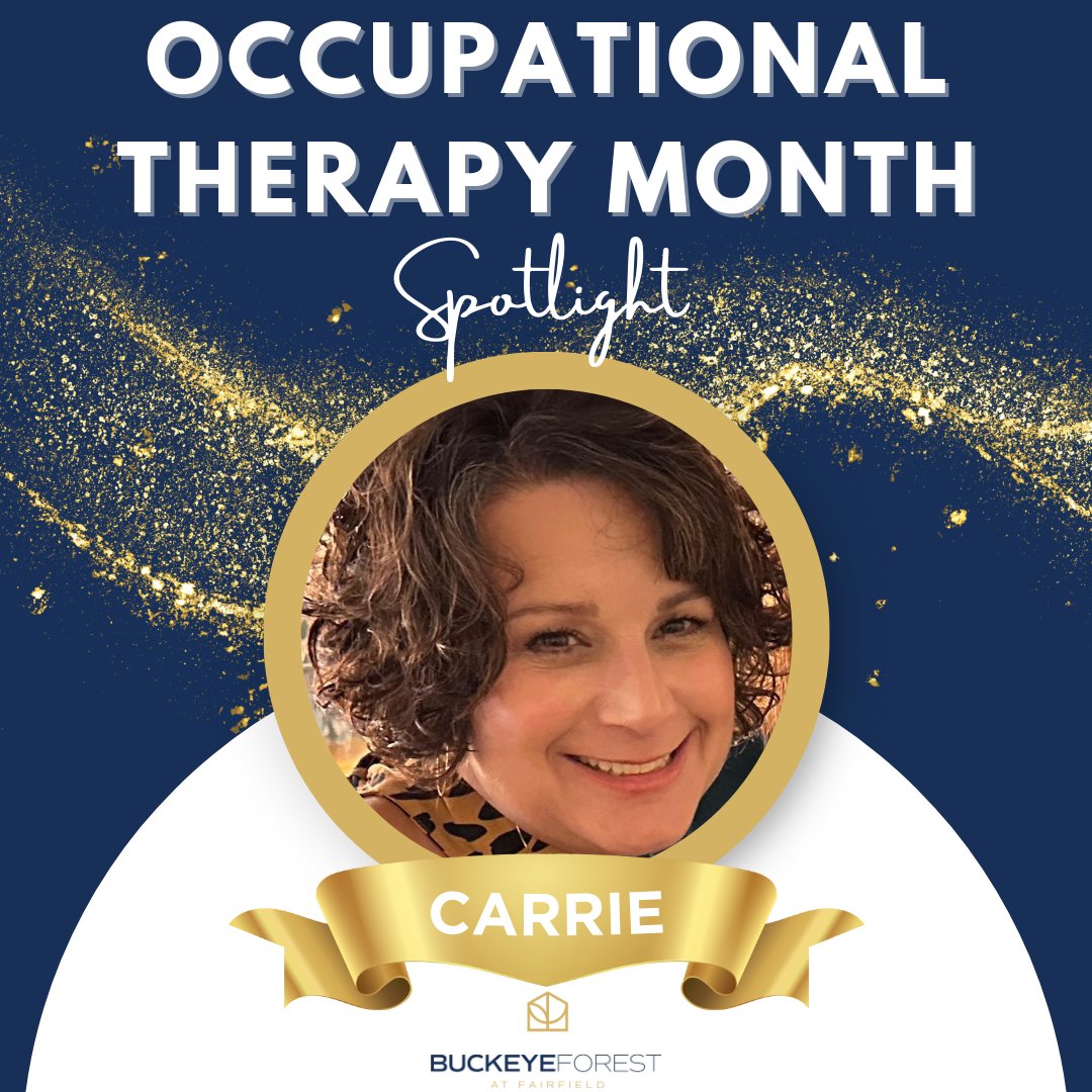 Meet Carrie, our dedicated OTR/L who brings 26 years of diverse occupational therapy experience across various settings. She is committed to delivering exceptional attention and care to her patients, empowering them to reach their unique goals!

#BuckeyeForest #Fairfield #OTMonth