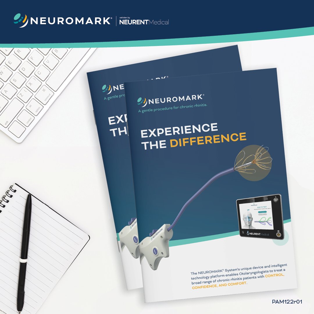 With NEUROMARK, you can target the overactive nerves that cause Chronic Rhinitis symptoms to help your patients.* Download the brochure to learn more about the NEUROMARK System at bit.ly/HCPBrochure. *See IFU.