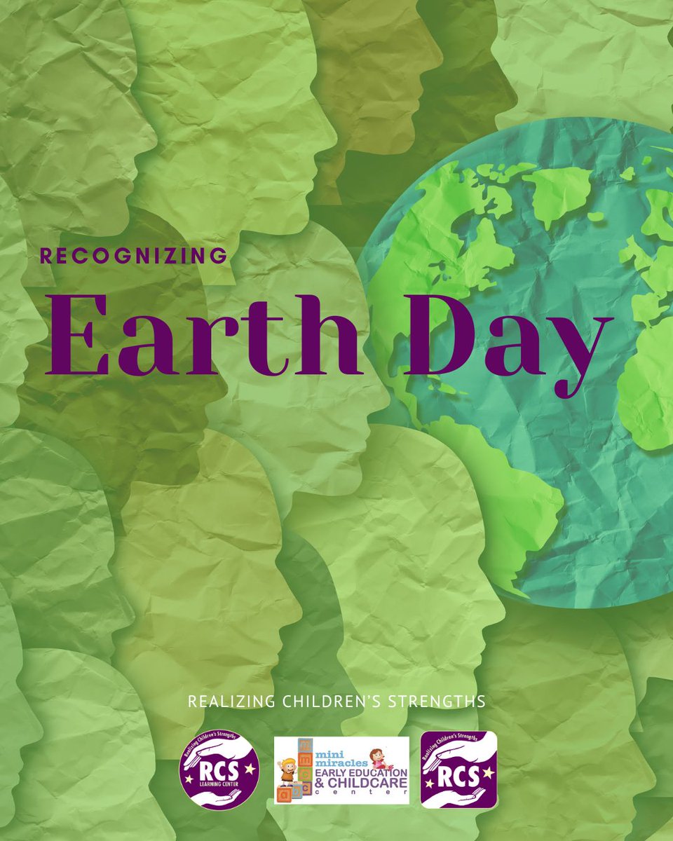 RCSLearningCtr's tweet photo. Earth Day was yesterday! 🌍🌱 At RCS and Mini-Miracles, we   take extra measures to practice and teach care for our earth. Together, we  can make a difference for future generations! https://t.co/2dCCk6TYwB