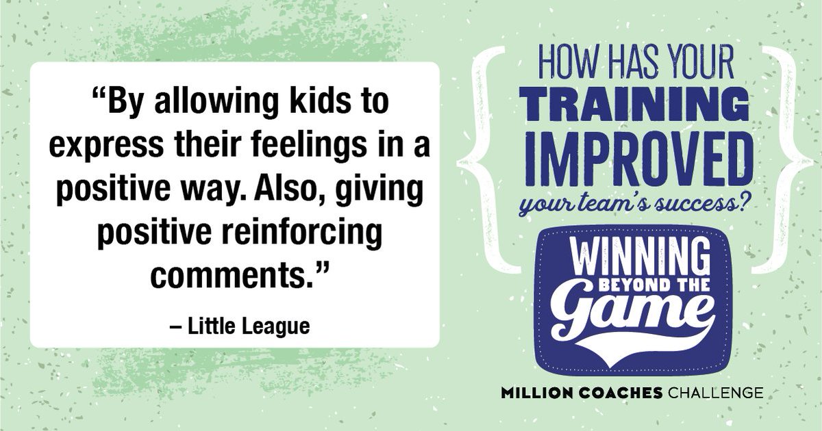 Coaches are more than instructors; they're mentors and role models. We asked coaches how learning about positive youth development practices has impacted their coaching style. This is what one coach had to say about taking MCC Partner @LittleLeague's training.