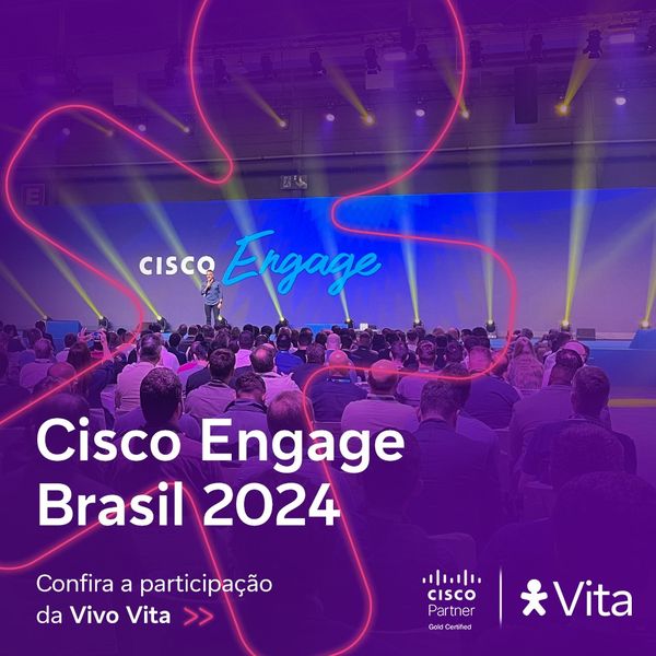 vitait's tweet photo. Aconteceu o Cisco Engage Brasil 2024, um evento que reuniu profissionais de diversos setores da tecnologia para um dia repleto de inovação.
Em conjunto com a Vivo Empresas, estivemos presentes na exposição apresentando soluções que impulsionam a indústria tecnológica no Brasil. https://t.co/XjiW2jcFzw