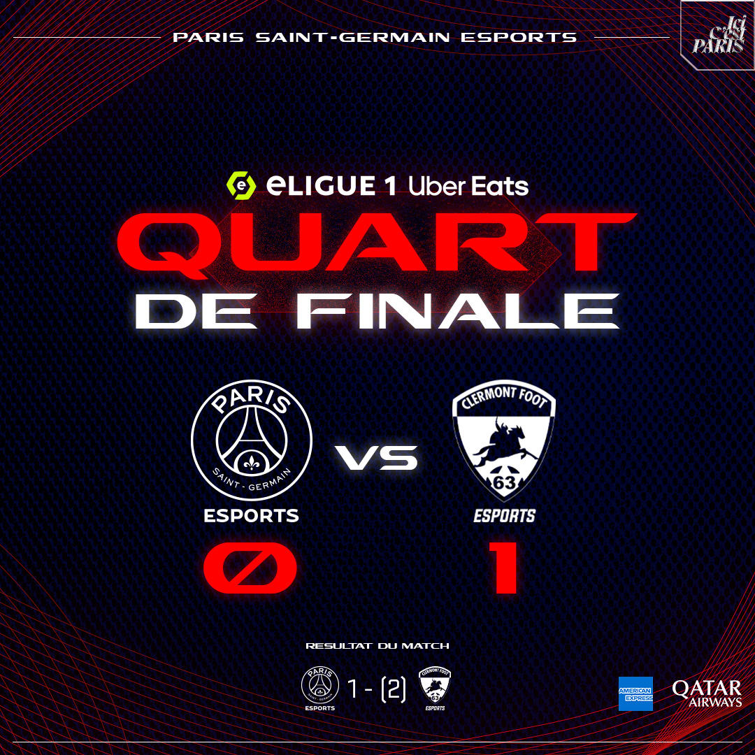 Un match bien verrouillé par le @CF63_eSports pour ouvrir cette rencontre qui va jusqu'aux tirs au but... C'est au tour de @NKanteeee de faire son entrée dans ces Playoffs #eLigue1UberEats 🎮⚽️