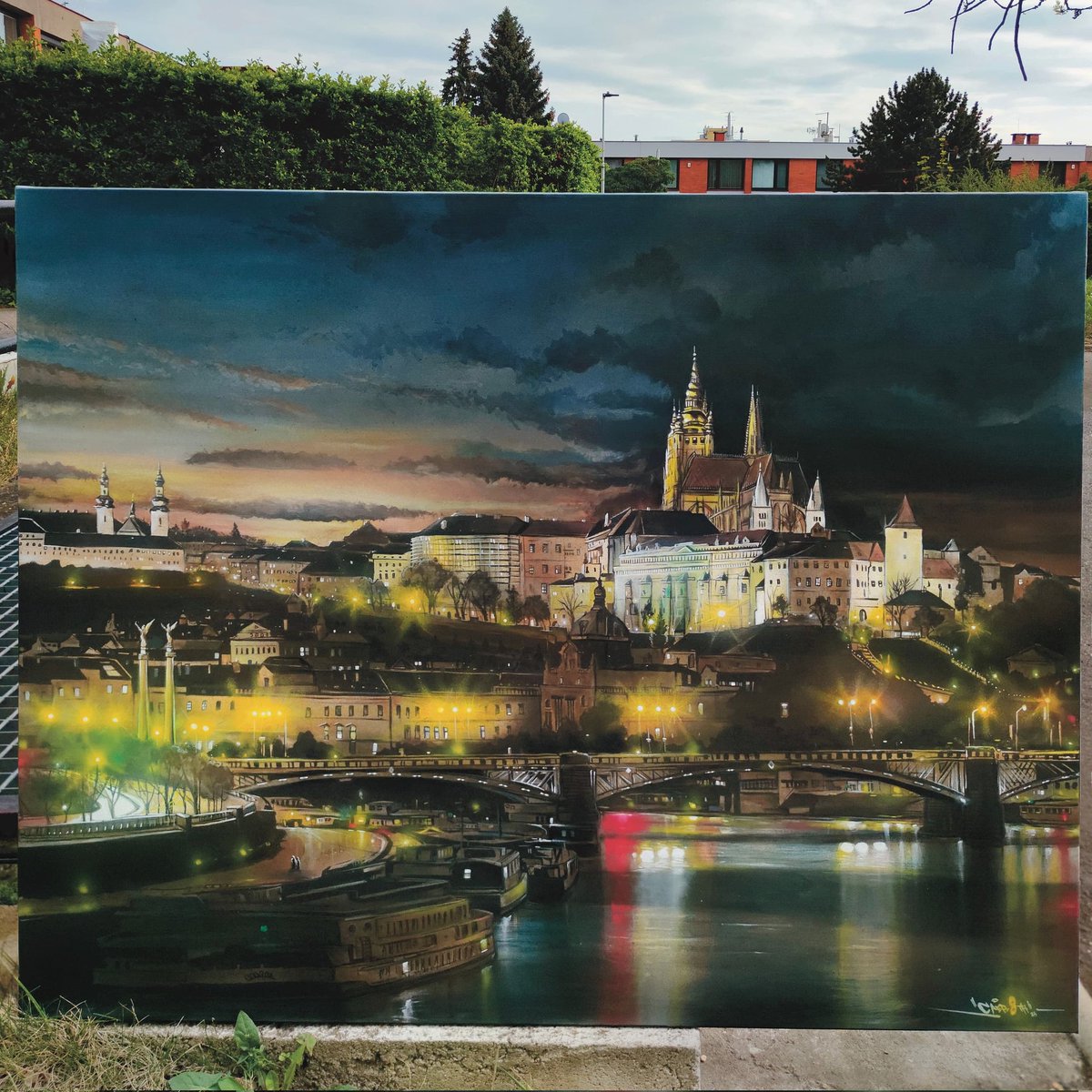 Kaer_Mtr's tweet photo. Finished new painting "off The box" - GOLDEN CITY , dedicated to my City where i do couple thousand of pieces. @caer8th https://t.co/BM25Rvidqy