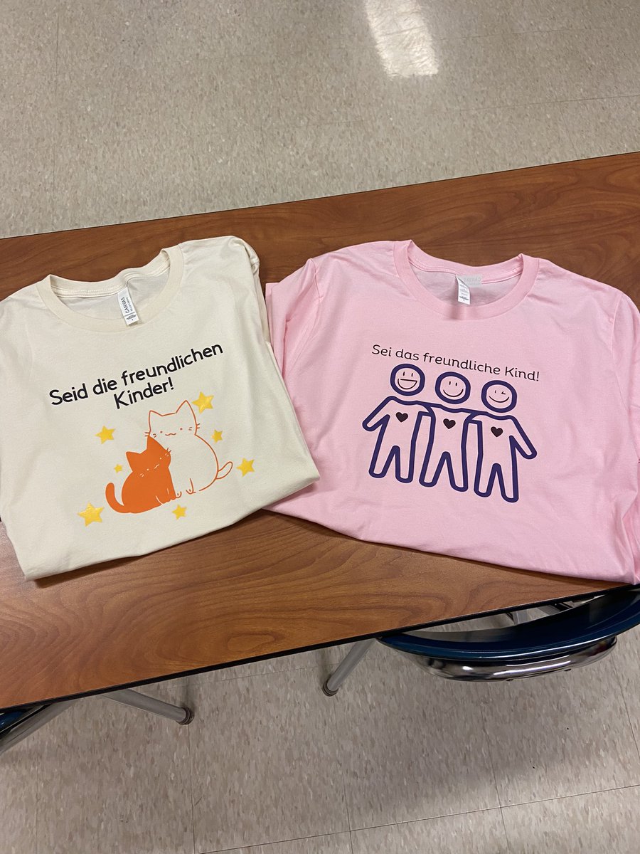 #BeTheKindKid shirts designed by German 2 students!!