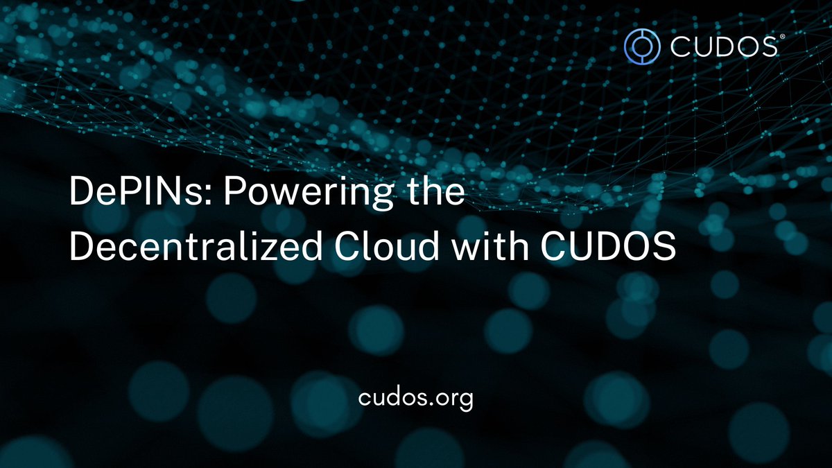 Have you ever heard of #DePINs but are not sure how they connect to the cloud? 

Get ready because @CUDOS_ is changing the game!

#Cosmos #CloudComputing #web3 #CUDOS