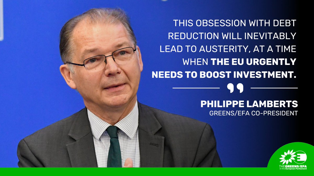 Today, the EU Parliament adopted new fiscal rules which 'will deprive governments of the financial resources needed to guarantee a thriving #economy, #social services and #ClimateAction', explains our co-president @ph_lamberts.
