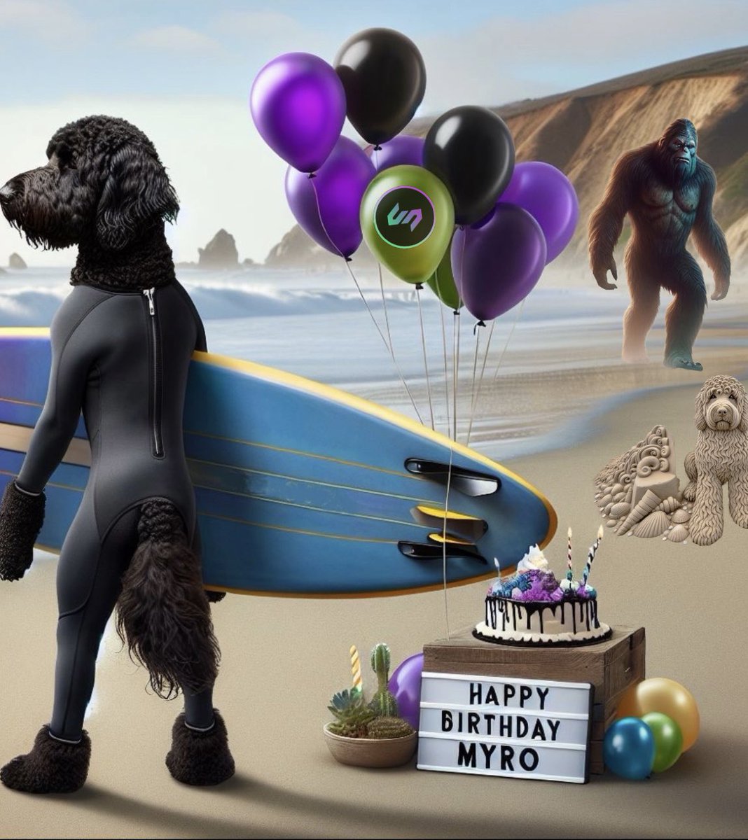MyLuckyCoin's tweet photo. I need to get out of this wetsuit and into my birthday suit. Big week for $MYRO .
#HappyBirthdayMyro 
#MYRO #Solana #SolanaBeach #CIPHER https://t.co/fS9Bn5iLFo