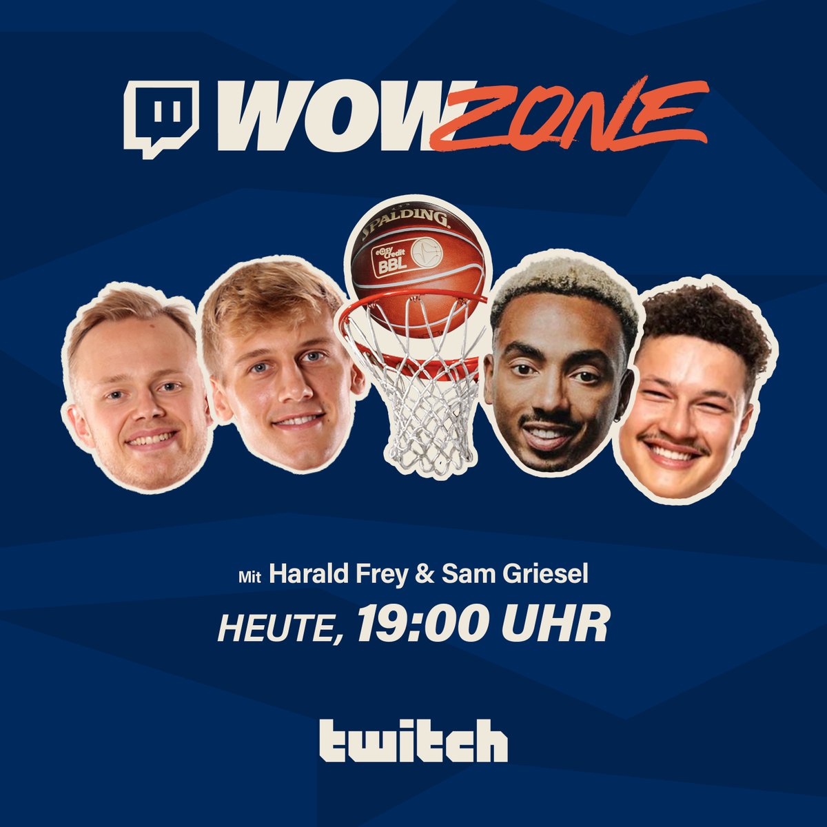 easyCreditBBL's tweet photo. WOW ZONE #10 🔥🙌

Die nächste #WOWZone steht vor der Tür! 🚪

Diese Woche zu Gast sind Harald Frey und Sam Griesel von den @TelekomBaskets. 🩷

Schaltet heute Abend also auf jeden Fall ein! Ab 19:00 Uhr live bei Twitch unter https://t.co/OrJ39J8aT1

#easycreditbbl #welcometowow https://t.co/2iKWh3tJ4s