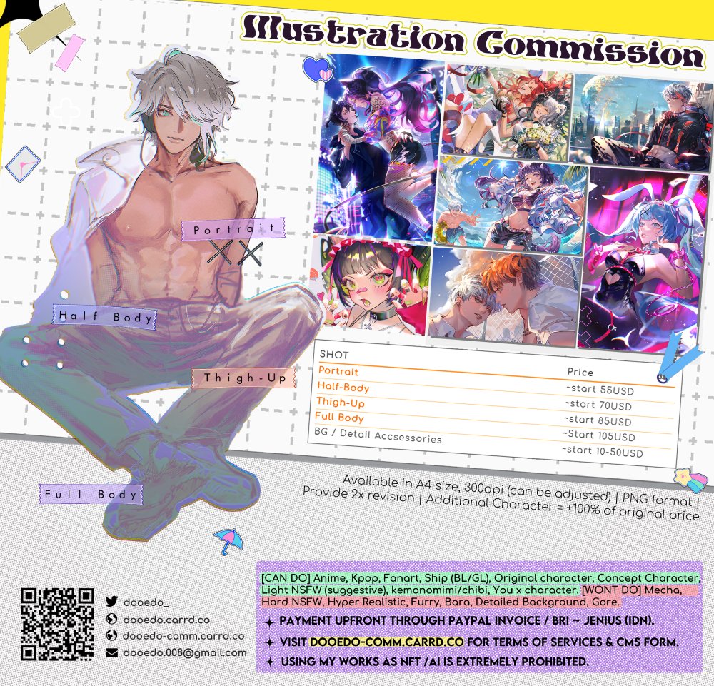 dooedo_'s tweet photo. ✨RT Appreciated✨
Hi World! I'm opening an URGENT COMMS atm for living needs &amp; pay house rent this month 🍀

If you're interested please visit 📌 https://t.co/p7klhwh3xN  for catalogue, pricing &amp; other details! Thankyou so much~ (⁠◍⁠•⁠ᴗ⁠•⁠◍⁠)⁠❤
.
#commissionopen https://t.co/QU4OTWhPnN