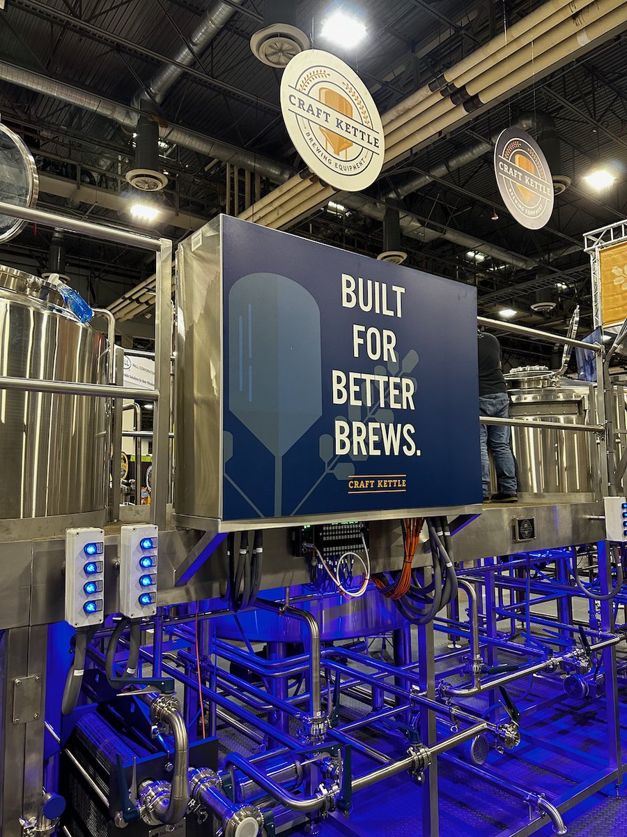 craftkettle's tweet photo. 📣 The essence of smart brewing is strategic automation! 🤖🍻 It's not about the number of automated valves but how they work for the brewer. 🛠️👩‍🔬 Safety, efficiency, and quality brewing are at the heart of our engineering. Check it out at #CraftBrewCon Booth #2029!  🎉🔍 https://t.co/zDUPb0k1IY