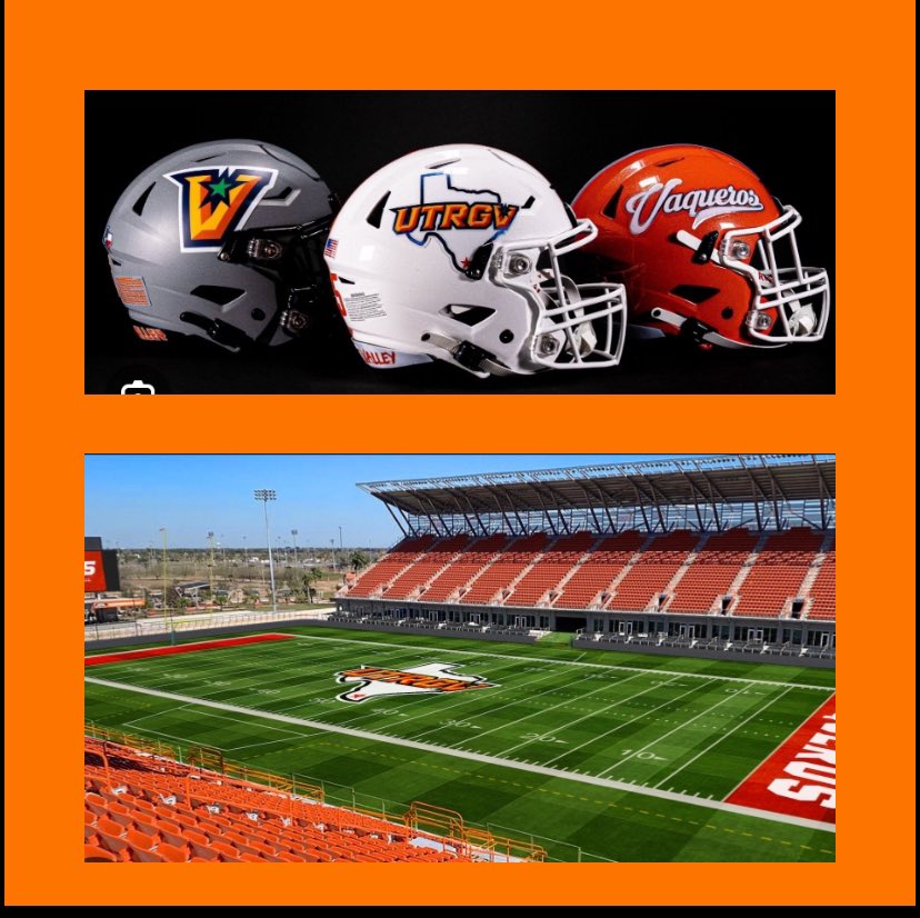 Thank you to @UTRGVFootball and @Coach_Barela for coming by The Lake this morning to check on @EHSFalconFB. Great morning practice for the Falcons. 🟣🟠⚪️🏈#Expect2Win