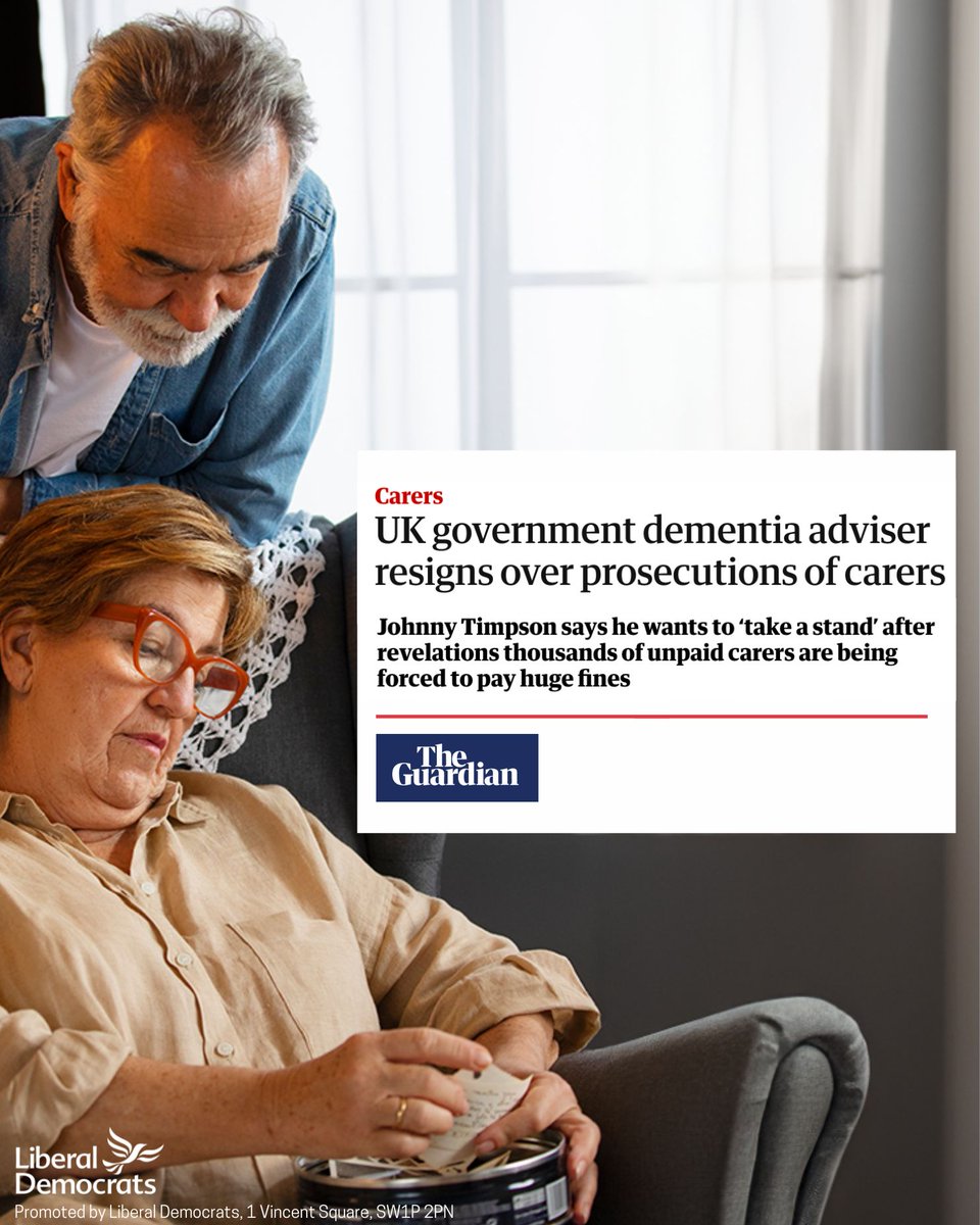 The Conservatives' treatment of unpaid carers is a scandal. For years, those dedicating themselves to family care have been taken for granted.

Ministers should support our invaluable carers, not treat them like criminals. It’s time they fixed the broken Carer's Allowance system.