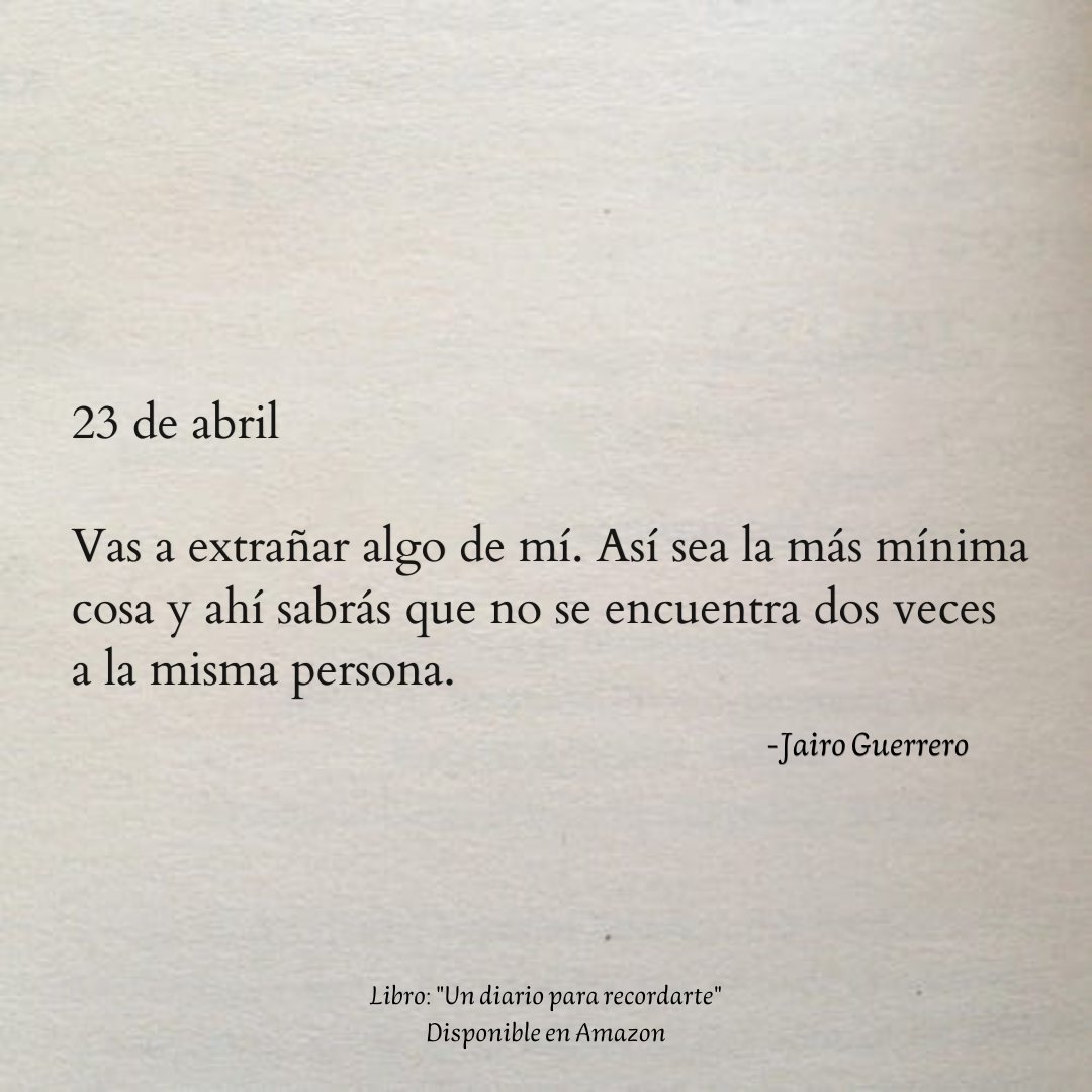 23 de abril. ✍🏼
