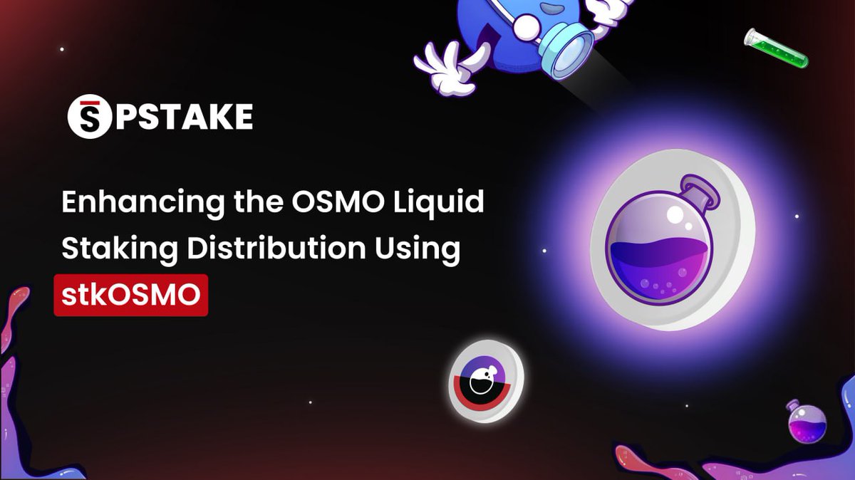 pStakeFinance's tweet photo. Recently, the @osmosiszone community re-evaluated the liquid staked $OSMO held by the Community Pool and approved the deployment of 1.25M $OSMO as liquidity in the stkOSMO/OSMO Supercharged pool on Osmosis 🧪

For LSTfi to thrive, there must be adequate underlying liquidity for the tokens. At the same time, there needs to be adequate diversity amongst LSTs to avoid centralization risks ❌

The $OSMO allocated to pSTAKE from the Community Pool will not only enhance the diversification of the Osmosis liquid staking layer but also further decentralize the network. This is achieved by pSTAKE's automated validator decentralization strategy that delegates the $OSMO stake to ~75 Osmosis validators 🌐

Additionally, this will help supercharge the @osmosiszone DeFi ecosystem, with more adoption of $OSMO LSTs such as stkOSMO coming to @QuasarFi, @Levana_protocol, @mars_protocol, and other protocols ⚡

Learn more 👉🏻 https://t.co/Onwy2BtuI1