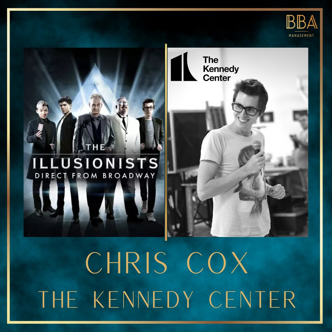 Our fabulous CHRIS COX (@bigcox) is performing at the @kencen this week with The Illusionists ✨🪄 #proudagents
