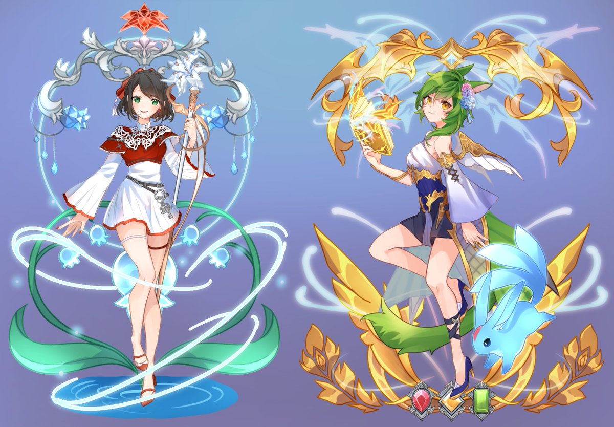 WHM & SMN standees for me and my fiance's WoL!
I didn't think I'd actually finish these but I'm so happy how they turned out! Excited to take pics of the physical versions!!